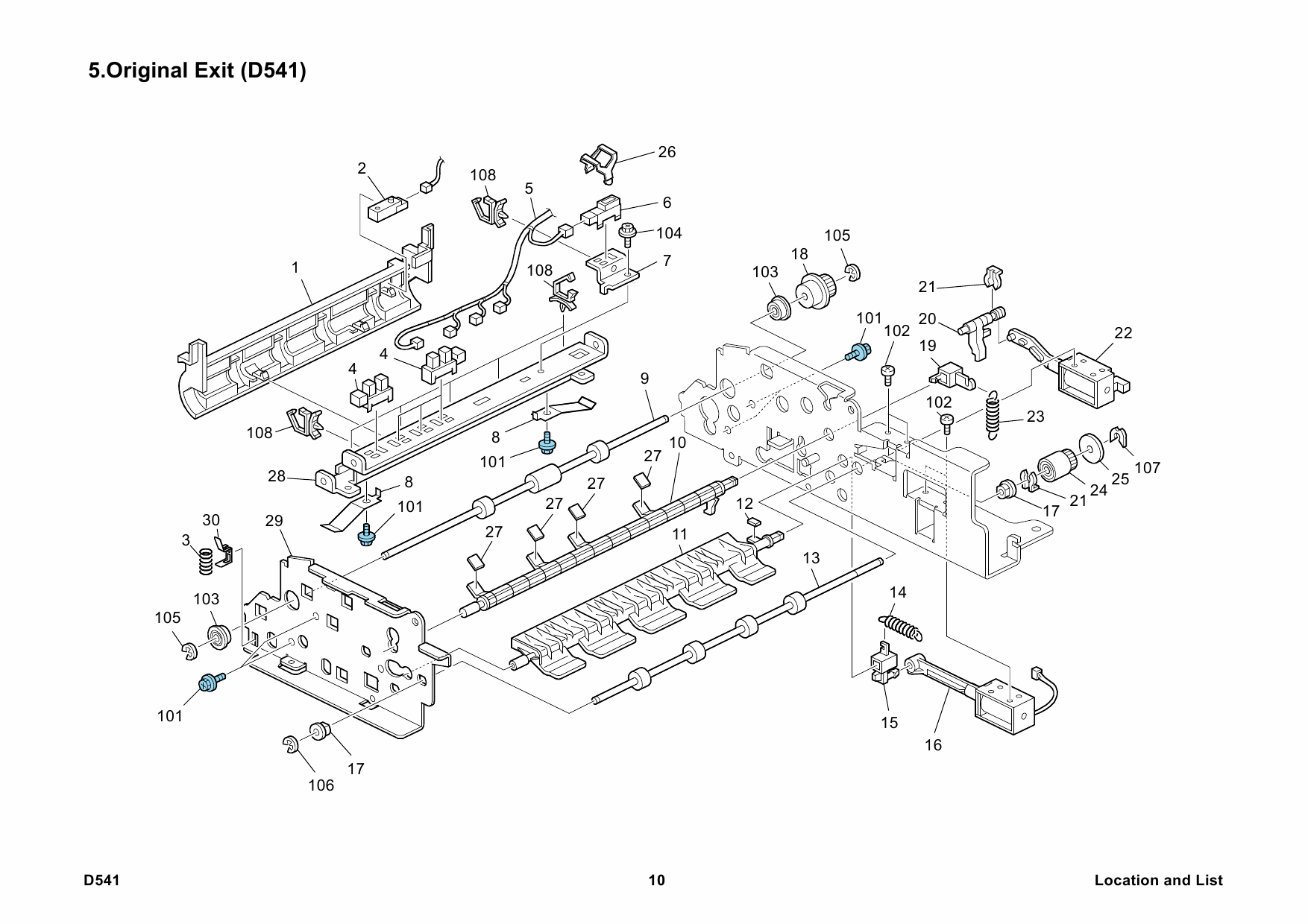 RICOH Options D541 ARDF-DF3050 Parts Catalog PDF download-6 RICOH Options D541 ARDF-DF3050 Parts Catalog PDF download page 6